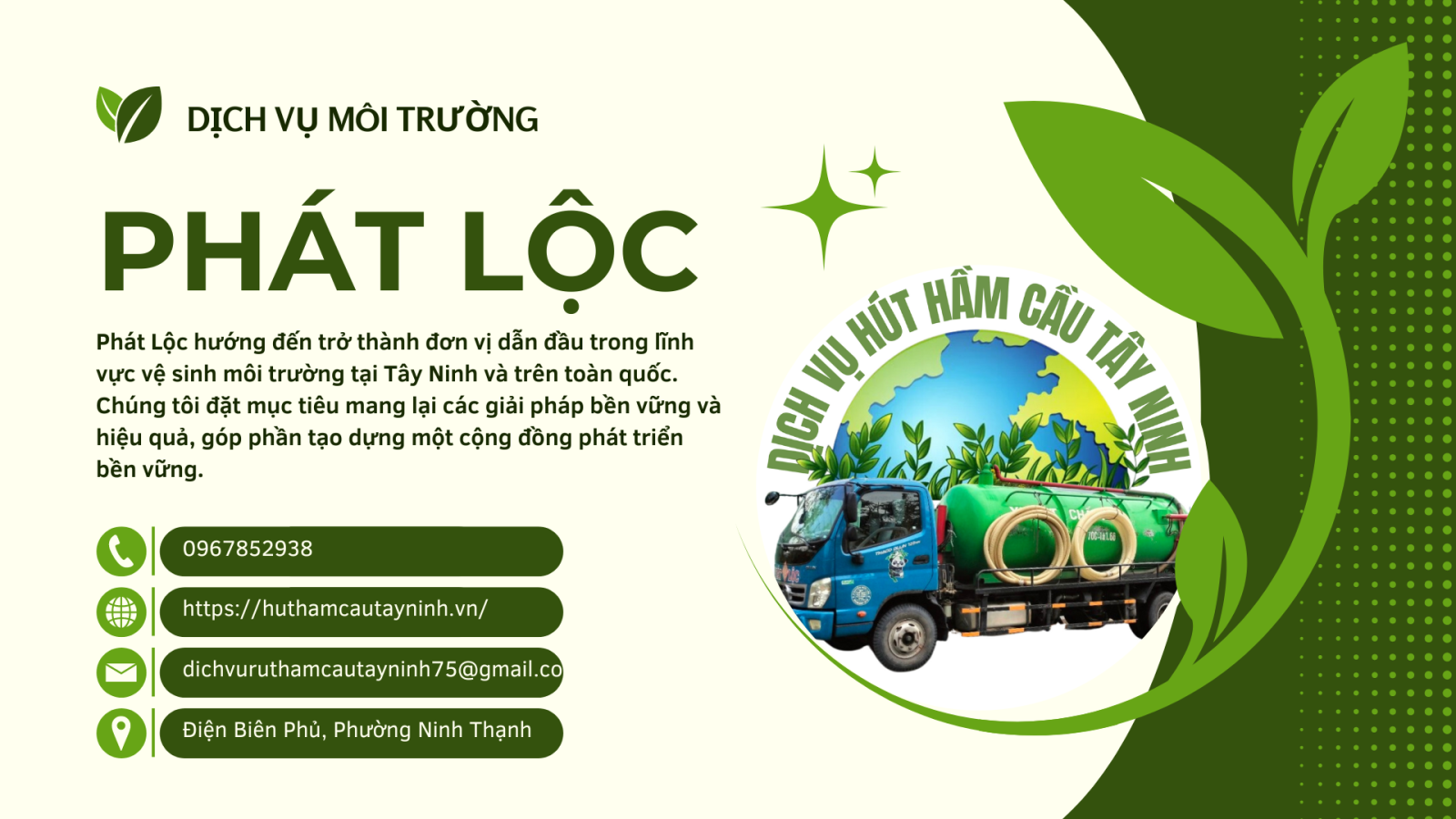 Dịch vụ rút hầm cẩu của Phát Lộc tại Thành Phố Tây Ninh